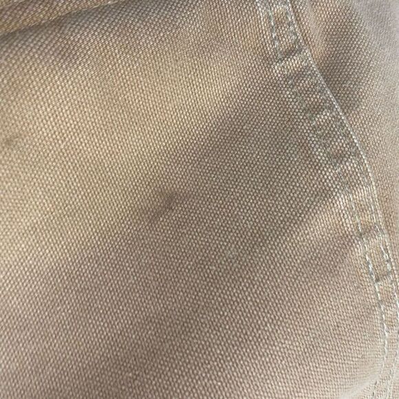 CARHARTT MEN’s Insulated Bib Overalls Size 52 Inseam 30” Tan - Picture 3 of 14